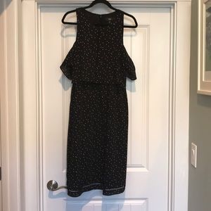 Missimo cold-shoulder polka dot dress